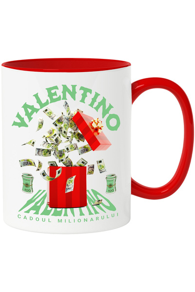 StoryGift Romania Cana _Valentino_ - Cadoul Milionarului, 330ml, Ceramic cu M...
