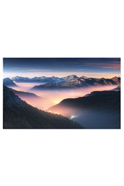 StoryGift Romania Tablou Canvas: Peisaj Cu Luna Plina In Himalaya - O Vedere ...