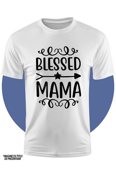StoryGift Romania Tricou Copii Cu O Sageata Pentru O Mama Binecuvantata Cu O Familie Fericita 100% Bumbac, U