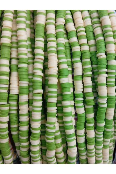Ralp Moda 3 Strands of 6 mm Fimo Polymer Beads