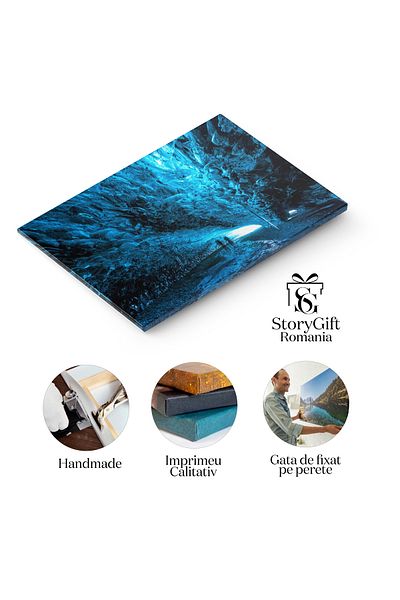 StoryGift Romania Tablou Canvas: Misterul Pesterilor De Gheata In Vatnajokull, Islanda