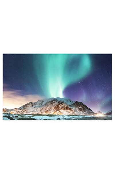 StoryGift Romania Tablou Canvas Aurora Boreala Peste Insulele Lofoten, Norveg...
