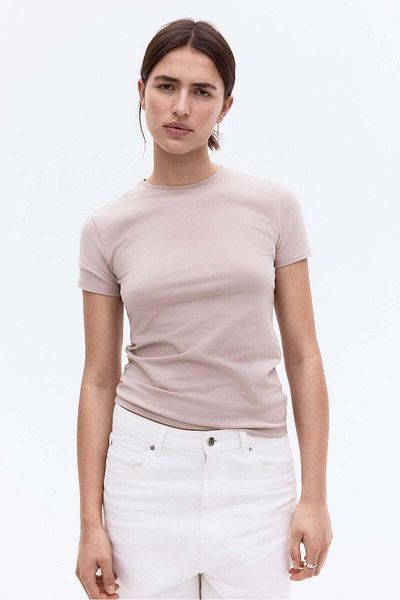 H&M Fitted T-shirt