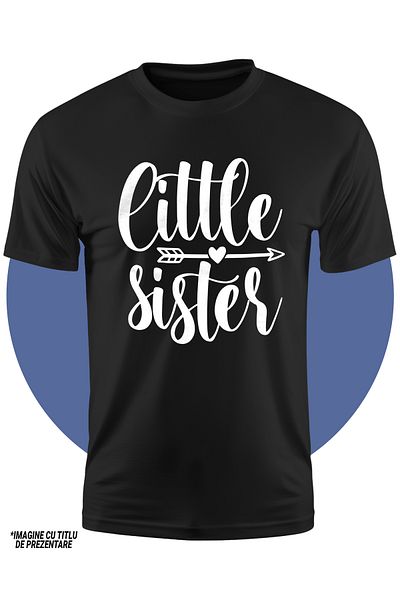 StoryGift Romania Children's T-Shirt For A Little Sister - Appreciation Affection 100% Cotton, Unisex, Black, 12 A