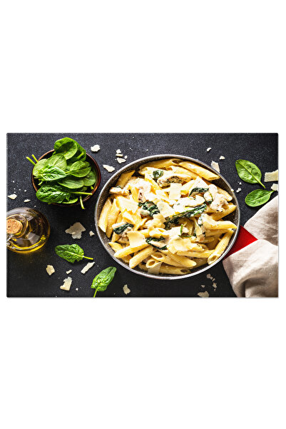 StoryGift Romania Tablou Canvas Penne Cu Pui Si Spanac In Sos Cremos Un Prepa...