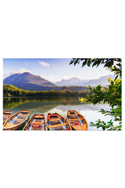 StoryGift Romania Tablou Canvas: Barcuta Pe Lac - Oaza De Liniste