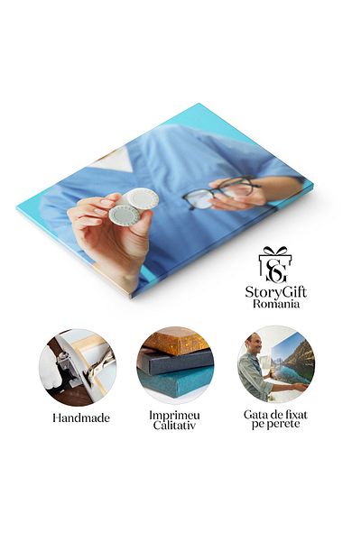 StoryGift Romania Tablou Canvas: Focar Si Precizie, Finger, Lens, Vision, Optometry, Healthcare