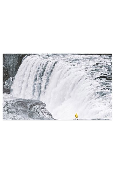 StoryGift Romania Tablou Canvas Puterea Imensa A Cascadelor Dettifoss Din Islanda Aventura, Cascada, Peisaj, Desc