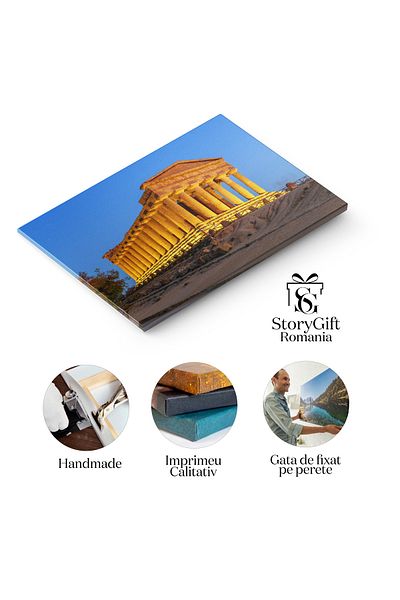 StoryGift Romania Canvas Print: Temple of Concordia in Agrigento, Italy