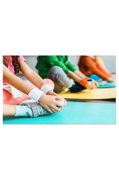 StoryGift Romania Tablou Canvas Cu Copii Exercitandu-se Pe Saltea De Fitness ...