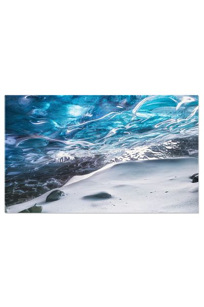 StoryGift Romania Tablou Canvas Pestera De Gheata Cristalina Din Parcul National Vatnajokull, Islanda, Peisaj, Av