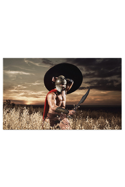 StoryGift Romania Tablou Canvas: Razboinic Barbar - Forta Si Curaj Mitic