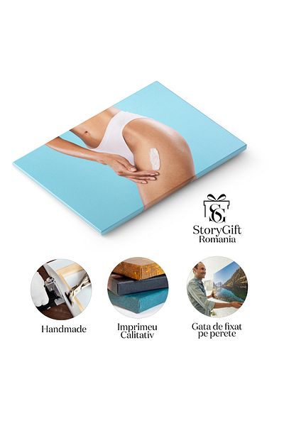 StoryGift Romania Tablou Canvas: Ritualul Ingrijirii Pielii - Tratament, Spa, Beauty, Feminitate