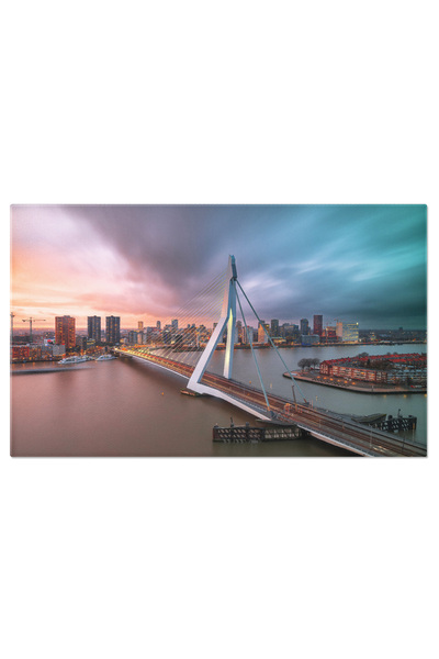 StoryGift Romania Tablou Canvas 120 x 80CM Sera la Delfshaven - Peisaj Urban ...