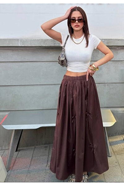 Alsor fiyonklu uzun etek