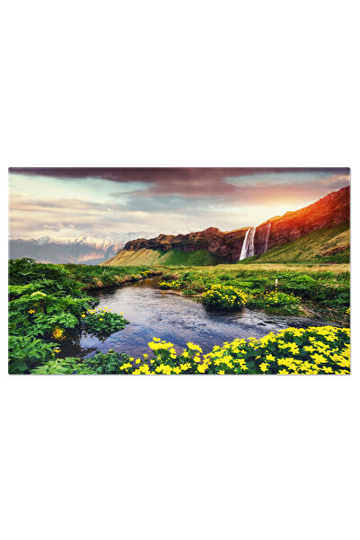 StoryGift Romania Tablou Canvas: Paisaj De Vara - Soare, Rau Si Piatra In Sud...