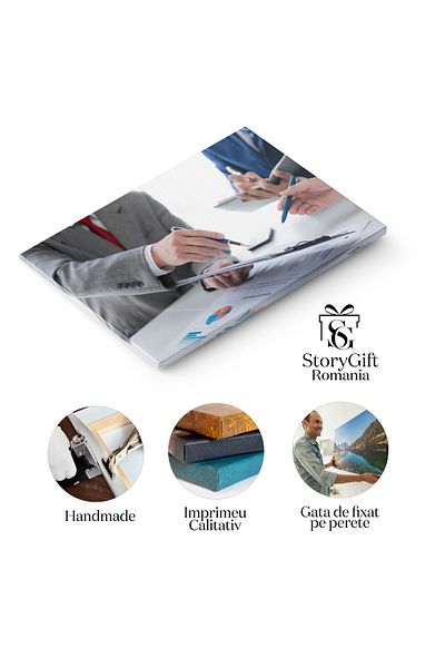 StoryGift Romania Tablou Canvas: Echipa Executiva, Strategie, Brainstorming, Discutii Profesionale