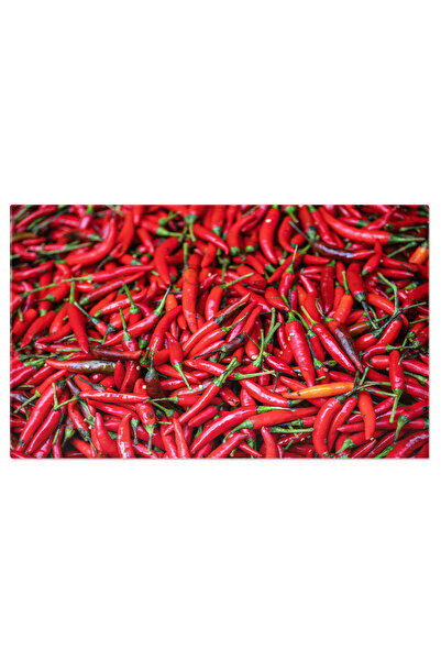 StoryGift Romania Tablou Canvas Picant Si Sanatos Chillies Rosii, Alimente, C...