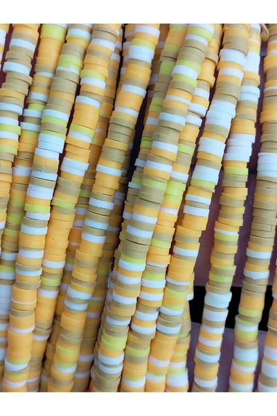 Ralp Moda 3 Strands of 6 mm Fimo Polymer Beads