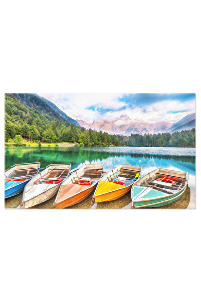 StoryGift Romania Tablou Canvas View A Serii Pe Malul Lacului Fusine, Peisaj,...