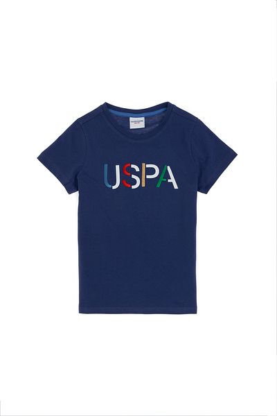 U.S. Polo Assn. Boy's Light Navy Blue Crew Neck T-Shirt 50299850-Vr059