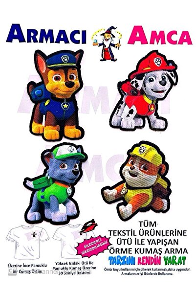 Armacı Amca ÜTÜ İLE YAPIŞAN 4 ADET ÖRME KUMAŞ ARMA YIRTIK KAPATICI PRATİK YAM...