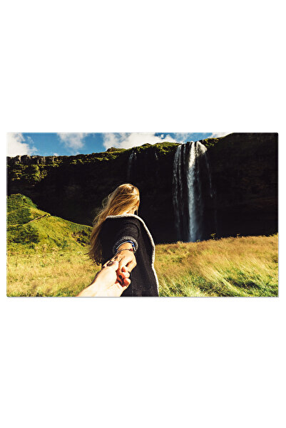 StoryGift Romania Tablou Canvas - Explorare In Natura, Femeie In Montagne - C...