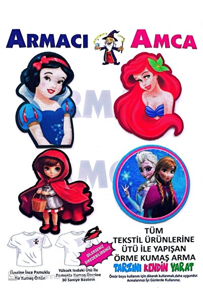 Armacı Amca ÜTÜ İLE YAPIŞAN 4 ADET ÖRME KUMAŞ ARMA YIRTIK KAPATICI PRATİK YAM...