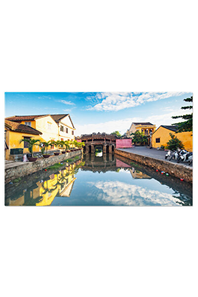 StoryGift Romania Tablou Canvas Pod Acoperit Japonez In Hoi An, Japonia, Arhi...