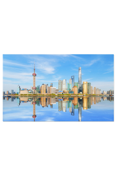 StoryGift Romania Tablou Canvas - Cerul Albastru Si Arhitectura Uimitoare A B...