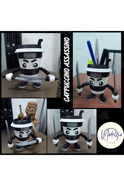 Modellio3D Cappuccino Assassino Mini Figure 10cm