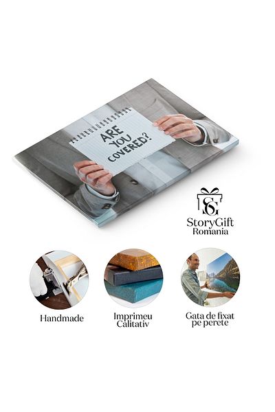 StoryGift Romania Tablou Canvas - Zi De Lucru: Om De Afaceri, Profesionist Si Atmosfera De Birou