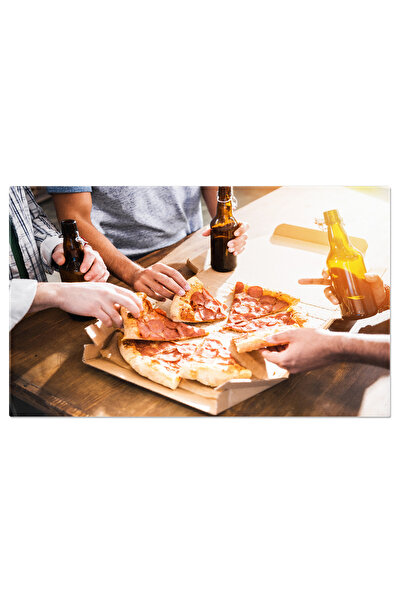 StoryGift Romania Tablou Canvas Vedere Partiala De Aproape A Tinerilor Distranduse Intrun Eveniment Social, Savur