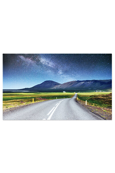 StoryGift Romania Tablou Canvas: Calatorind In Infrastructura Cosmica: Linii Stralucitoare Si Peisaje Nocturne