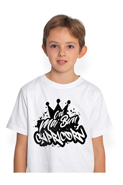 StoryGift Romania Tricou Copii Baieti Pentru Cel Mai Bun Capricorn, Apreciere...