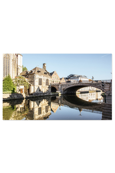 StoryGift Romania Tablou Canvas Orasul Gent Din Belgia Arhitectura Istoric, B...