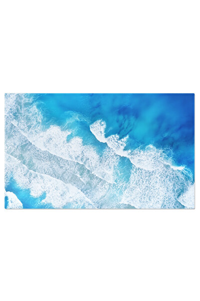 StoryGift Romania Tablou Canvas Mare Ca Fundal Peisaj Marin Aerian, Vedere, P...