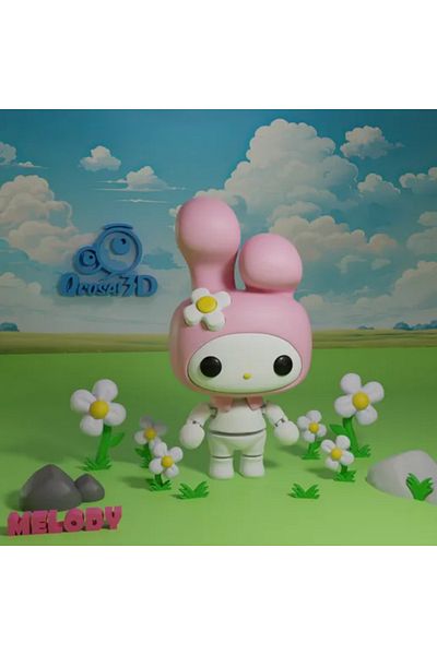 Modellio3D Melody 3D- Print Figure 15cm