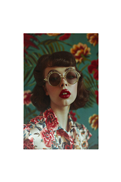 StoryGift Romania Tablou Canvas Pasiune Colorată Pentru Flori Și Modă - Ochel...