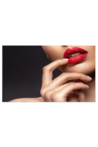 StoryGift Romania Tablou Canvas - Seductie Si Pas?iune: Femeia In Rosu, Elega...