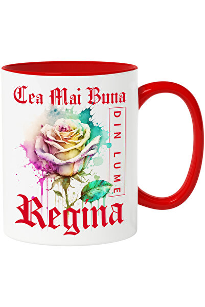 StoryGift Romania Cana Cu Textul Cea Mai Buna Regina, Din Lume, Floare, Trand...