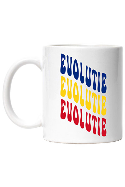 StoryGift Romania Cana Cuvantul Evolutie, in Culorile Steagului Romaniei, Ros...