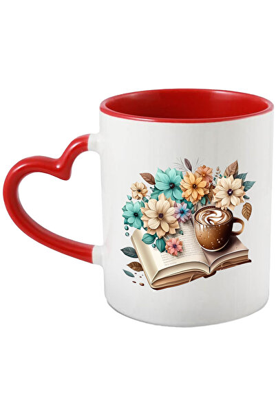 StoryGift Romania Cana cu o carte deschisa | ilustratie | ceasca cu cafea | f...
