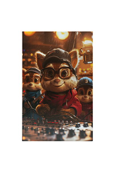 StoryGift Romania Tablou Canvas: Veveritele Alvin Care Au Propria Trupa De Ca...