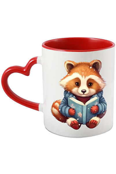 StoryGift Romania Cana cu un animalut care tine o carte deschisa | ilustratie...