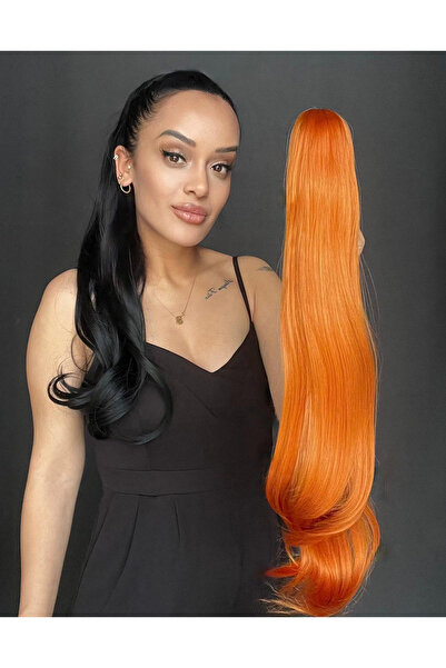 Suzan Peruk Bakır Tokalı Harika uzunlukta Canllı bakır Gerçek saç dokusunda A...