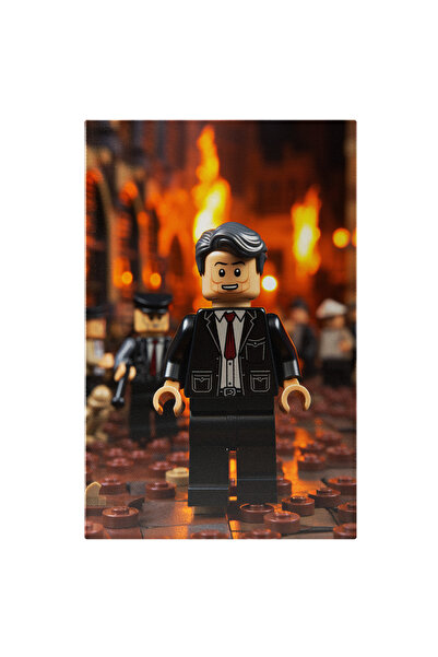 StoryGift Romania Tablou Canvas: Mysterious Man Barbat Lego Langa Ofiteri In ...