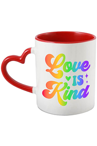 StoryGift Romania Cana cu inimioara si stelute cu mesajul "Love is kind" - iu...