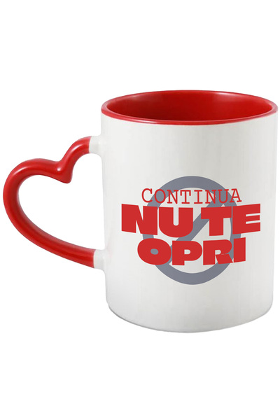 StoryGift Romania Cana cu Mesaj Inspirational Motivational Text Continua Nu T...