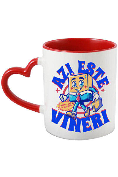 StoryGift Romania Cana cu Animatie Vesela iN Costum Elegant Cu Cravata Si Ser...